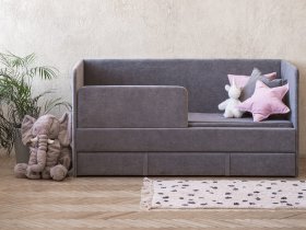 Диван-кровать Happy (темно-серый) в Усть-Куйге - ust-kujga.mebel-nsk.ru | фото