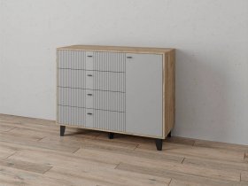 Комод «Катрин-13» (дуб крафт серый/серый) в Усть-Куйге - ust-kujga.mebel-nsk.ru | фото
