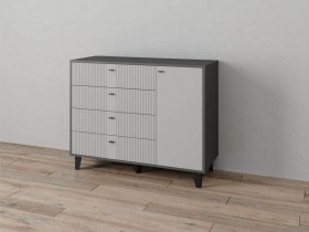 Комод «Катрин-13» (графит/светло-серый) в Усть-Куйге - ust-kujga.mebel-nsk.ru | фото