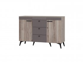 Комод КМ-12 Кассандра (дуб смоки/MF14) в Усть-Куйге - ust-kujga.mebel-nsk.ru | фото
