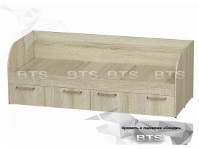 Кровать детская Сенди КР-01 (BTS) в Усть-Куйге - ust-kujga.mebel-nsk.ru | фото