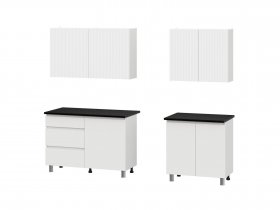 Кухонный гарнитур Эккервуд (2,0м) (SAFE) (белый) в Усть-Куйге - ust-kujga.mebel-nsk.ru | фото