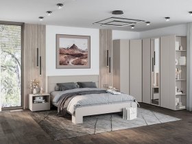 Модульная спальня Люмо (кашемир) в Усть-Куйге - ust-kujga.mebel-nsk.ru | фото