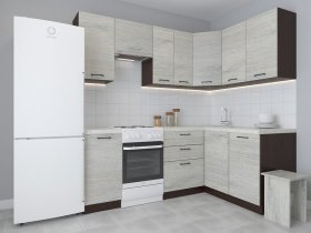 Модульная угловая кухня 1,4м*2,1м Лада (пикард) в Усть-Куйге - ust-kujga.mebel-nsk.ru | фото