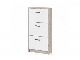 Обувница ОБ-2 Вега (дуб крафт серый/белый) в Усть-Куйге - ust-kujga.mebel-nsk.ru | фото