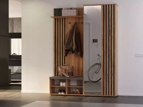 Прихожая Марракеш (дуб вотан/цемент темный) в Усть-Куйге - ust-kujga.mebel-nsk.ru | фото