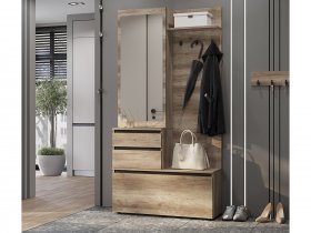 Прихожая ПР-04 Энигма (венге/дуб каньон) в Усть-Куйге - ust-kujga.mebel-nsk.ru | фото