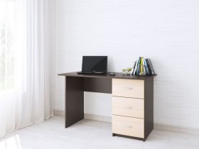 Стол письменный Сити-1 (венге/дуб молочный) в Усть-Куйге - ust-kujga.mebel-nsk.ru | фото