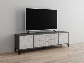 Тумба под ТВ Парус-10 (графит/мальта) в Усть-Куйге - ust-kujga.mebel-nsk.ru | фото
