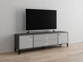 Тумба под ТВ Парус-10 (графит/светло-серый) в Усть-Куйге - ust-kujga.mebel-nsk.ru | фото