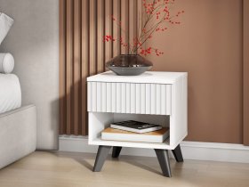 Тумба прикроватная Эккервуд (белый) в Усть-Куйге - ust-kujga.mebel-nsk.ru | фото