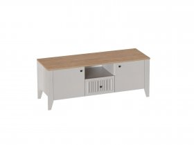 Тумба узкая 2дв. 1ящ. Валенсия (гостиная) в Усть-Куйге - ust-kujga.mebel-nsk.ru | фото